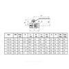 Кран шаровой латунь никель 1103 Standard Ду 25 Ру25 ВР/НР полнопроходной рычаг белый Aquasfera 1103-03 ., миниатюра — 16