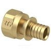 Муфта для PE-X/PE-RT труб аксиальная латунь Дн 25х3/4" ВР RTP (РосТурПласт) 28306 — 1