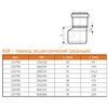 Переход НПВХ коричневый Дн 200х160 б/нап в/к KGR Ostendorf 223700