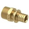Муфта для PE-X/PE-RT труб аксиальная латунь Дн 20х3/4" НР RTP (РосТурПласт) 28310 — 1