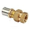 Муфта разъемная для МП/PE-X труб латунь пресс Дн 20х1/2" ВР RM18 Giacomini RM18Y037 — 1