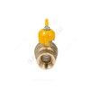 Кран шаровой латунь газ Эксперт Ду 25 Ру40 ВР/НР полнопроходной бабочка Dist 223Б, миниатюра — 8