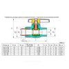 Кран шаровой PP-R белый Дн 25х3/4" Ру25 НР VALFEX 10144225 — 4