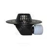 Воронка кровельная HL64 с горизонтальным выпуском PP Дн 75/110 с листвоуловителем, теплоизоляцией, обжимным фланцем HL HL64, миниатюра — 0