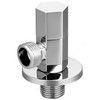 Клапан (вентиль) латунь бытовой хром угловой 1077 G1/2"х3/8" Ру16 НР Aquasfera 1077-03 — 1