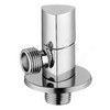 Клапан (вентиль) латунь бытовой хром угловой 1070 G1/2"х3/8" Ру16 НР с отражателем Aquasfera 1070-03 — 1