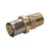Муфта для МП/PE-X труб латунь пресс Дн 16х3/4" НР RM107 Giacomini RM107Y043, миниатюра — 0