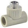 Тройник PP-R комбинированный серый Дн 32х3/4" НР VALFEX 10128132Г — 1