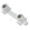 Планка PP-R монтажная белая Дн 25х1/2" ВР под смеситель с водорозетками PRO VALFEX 10124025-PRO, миниатюра — 0