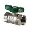 Кран шаровой латунь хром R251W Ду 15 Ру42 ВР бабочка зеленая Giacomini R251WX023, миниатюра — 14
