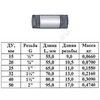 Бочонок сталь оц Ду 20 L=55мм из труб по ГОСТ 3262-75 КАЗ, миниатюра — 7