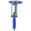 Задвижка шиберная двусторонняя чугун 1111W Ду 150 Ру16 межфл со штурвалом уплотнение: EPDM Benarmo, миниатюра — 1