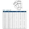 Тройник PP-MD переходной бесшумный светло-серый Skolan Safe SKEA Дн 200х110х45гр (DN200х110) б/нап в/к Ostendorf 338230