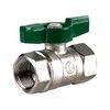 Кран шаровой латунь хром R251W Ду 15 Ру42 ВР бабочка зеленая Giacomini R251WX023 — 8