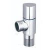 Клапан (вентиль) латунь бытовой хром угловой 1076 G1/2"х3/8" Ру16 НР Aquasfera 1076-03, миниатюра — 1