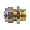Муфта МП латунь никель обжим Дн 16х1/2" НР ГОСТ 32415-2013 7001 Aquasfera 7001-01, миниатюра — 1
