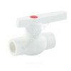Кран шаровой PP-R белый Дн 63 внутренняя пайка OPTIMA VALFEX VALF 10145063, миниатюра — 2