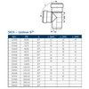 Тройник PP-MD переходной бесшумный светло-серый Skolan Safe SKEA Дн 135х110х87гр (DN125х110) б/нап в/к Ostendorf 336410 — 2