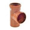 Тройник НПВХ коричневый Дн 250х250х87гр б/нап в/к KGEA Ostendorf 224400