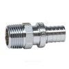 Муфта для PE-X труб аксиальная латунь хром Дн 25х1" НР THERM S Рехау 12534393002 — 3
