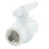 Кран шаровой PP-R комбинированный белый Дн 20х1/2" Ру25 ВР VALFEX 10142012, миниатюра — 1
