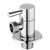 Клапан (вентиль) латунь бытовой хром угловой 1073 G1/2"х3/4" Ру16 НР с отражателем Aquasfera 1073-02 — 2