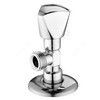 Клапан (вентиль) латунь бытовой хром угловой 1075 G1/2"х3/8" Ру16 НР с отражателем Aquasfera 1075-03