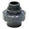 Муфта ПВХ разъемная Дн 50х1 1/2" серая НР под клеевое соединение Aquaviva BMG50112 — 2