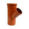 Тройник НПВХ коричневый Дн 315х200х45гр б/нап в/к KGEA Ostendorf 225320