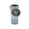 Крестовина PP-H 1-плоскостная серый Дн 50х50х50х45гр б/нап в/к VALFEX 27105050, миниатюра — 2