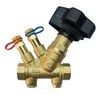 Клапан балансировочный ручной латунь MVT-R Ду 40 Rp1 1/2" Ру16 Тмакс=120 оС ВР Kvs=19.27м3/ч с измерительными ниппелями Ридан 003Z4045R, миниатюра — 0