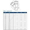 Тройник PP-MD бесшумный светло-серый Skolan Safe SKEA Дн 135х135х45гр (DN125х125) б/нап в/к Ostendorf 336200