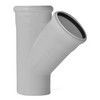 Тройник PP-M бесшумный белый Дн 160х160х45гр б/нап в/к RTP (РосТурПласт) 37655, миниатюра — 0