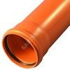 Труба НПВХ с раструбом коричневая Дн 250х6,2 б/нап L=2,0м в/к KGEM SN4 Ostendorf 224020