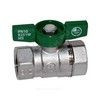 Кран шаровой латунь хром R251W Ду 15 Ру42 ВР бабочка зеленая Giacomini R251WX023, миниатюра — 8
