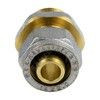 Муфта МП латунь никель обжим Дн 16х3/4" НР ГОСТ 32415-2013 7001 Aquasfera 7001-02, миниатюра — 7