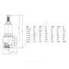 Клапан предохранительный угловой латунь Ду 50х50 Ру16 ВР G2"хG2" Рн=1...16бар 180С Benarmo, миниатюра — 1