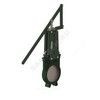 Задвижка шиберная односторонняя чугун VG4400-02MM Ду 200 Ру10 межфл с рычагом уплотнение: металл Tecofi VG4400-02MM0200 — 1