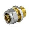 Муфта МП латунь никель обжим Дн 26х3/4" НР ГОСТ 32415-2013 7001 Aquasfera 7001-05 — 1