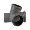Крестовина PP-H 2-плоскостная серая HT HTED Дн 110х110х110х67гр б/нап в/к Ostendorf 115920, миниатюра — 11