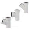 Тройник PP-MD переходной бесшумный светло-серый Skolan Safe SKEA Дн 78х58х87гр (DN75х50) б/нап в/к Ostendorf 333410, миниатюра — 0