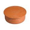 Заглушка НПВХ коричневая Дн 500 б/нап KGM Ostendorf 227620, миниатюра — 1