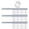 Отвод НПВХ коричневый Дн 160х87гр б/нап в/к Агригазполимер, миниатюра — 3