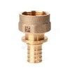 Муфта для PE-X труб аксиальная бронза Дн 16х1/2" ВР RX+ Рехау 14563273001 — 1