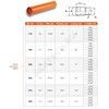 Труба НПВХ с раструбом коричневая Дн 110х3,2 б/нап L=1,0м в/к SN8 Хемкор 1491026 — 8