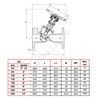 Клапан балансировочный чугун RC 4240 Ду 65 Ру16 фл Tecofi RC4240-0065 — 2