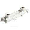 Планка (настенный комплект) PP-R монтажная универсальная серая Дн 20х1/2" ВР RTP (РосТурПласт) 30387, миниатюра — 1