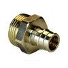 Муфта для PE-X труб радиальная латунь Дн 40х1 1/4" НР РОС GX107ACY067, миниатюра — 3